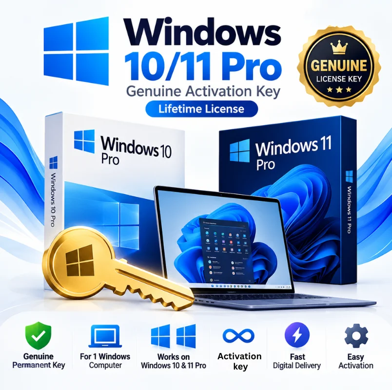 Genuine Windows 10 and Windows 11 Pro Activation Key